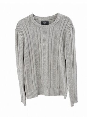 Jack Spade Lambs Wool Cable Knit Crewneck Sweater